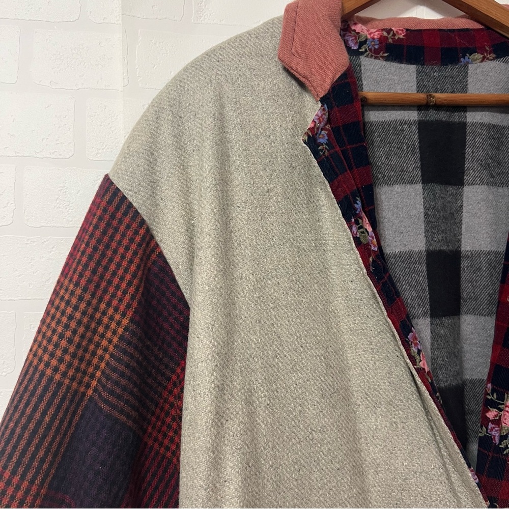 Unique Mixed Media Upcycled Patchwork Whimsical C… - image 14